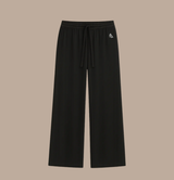 PJ Cloud Set — Cloud Crop, Cloud Cardigan and Cloud Pant in classic black with cream logo by Vinnie the Label